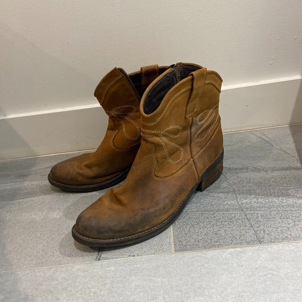 Hibou Ankle Cowboy Boots